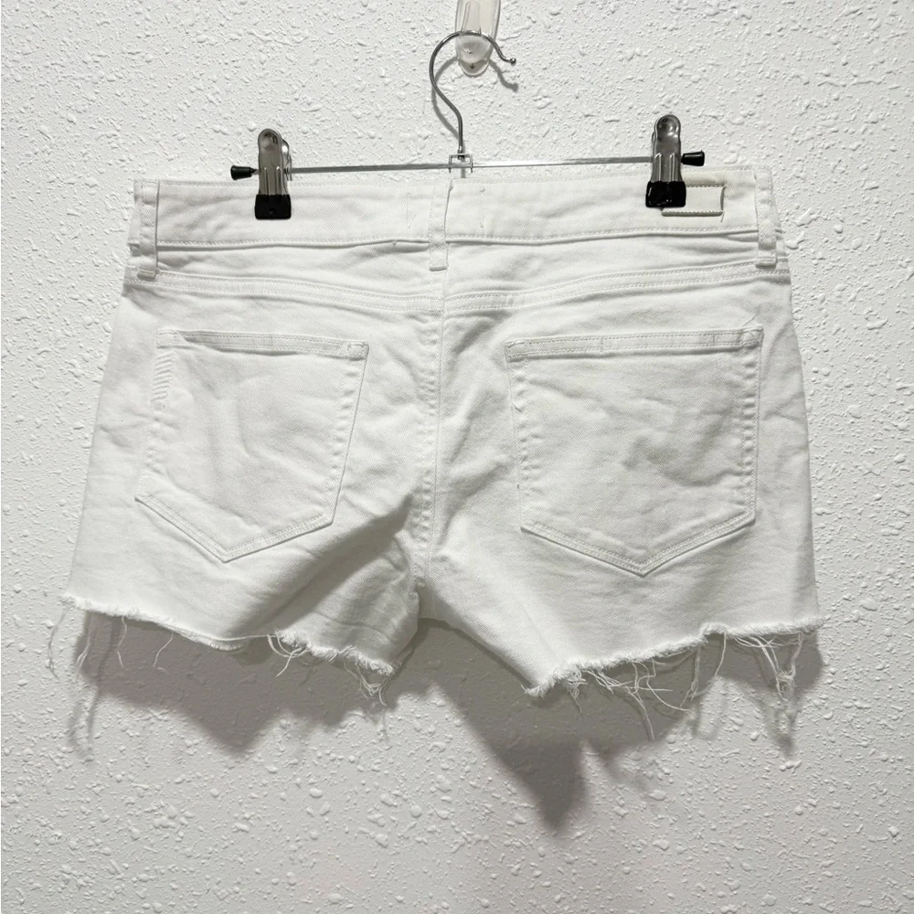 PAIGE indio Zippered Cut-Off Distressed Jean‎ Shorts 27